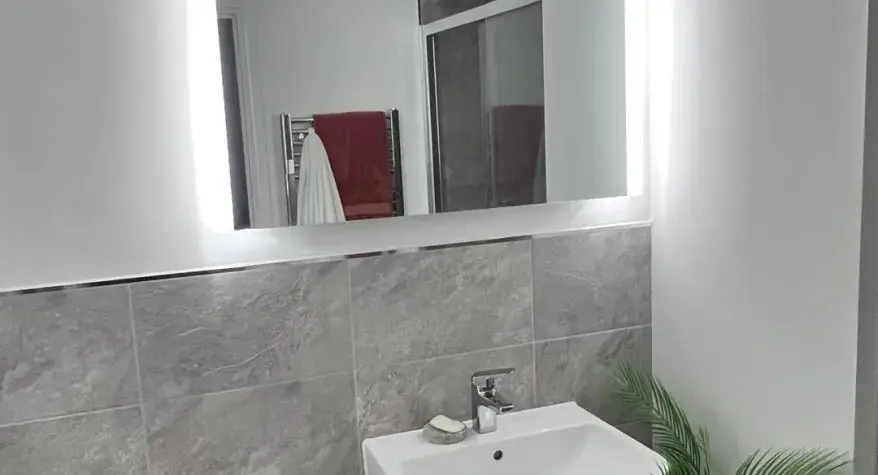 LED Bathroom Mirror Installed by CT Electrical 